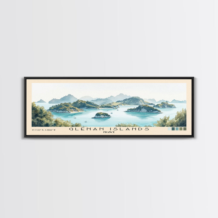 Glénan Islands, France Watercolor Print, Vacation Gift, France Wall Art, Beach Painting, Beach Decor, Beach Or Lakehouse Art