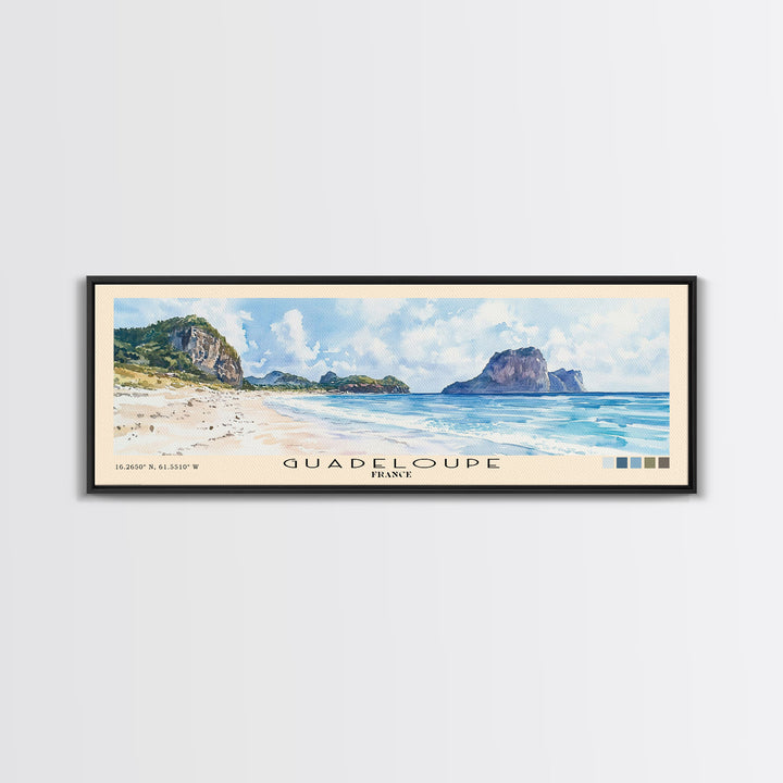 Guadeloupe, France Watercolor Print, Vacation Gift, France Wall Art, Vacation Wall Art, Vacatation Memories, Beach Decor, Beach Or Lakehouse Art