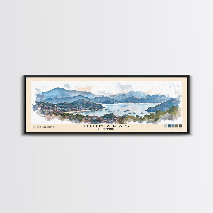 Guimaras, Philippines Watercolor Print, Vacation Gift, Philippines Wall Art, Beach Painting, Beach Decor, Beach Or Lakehouse Art