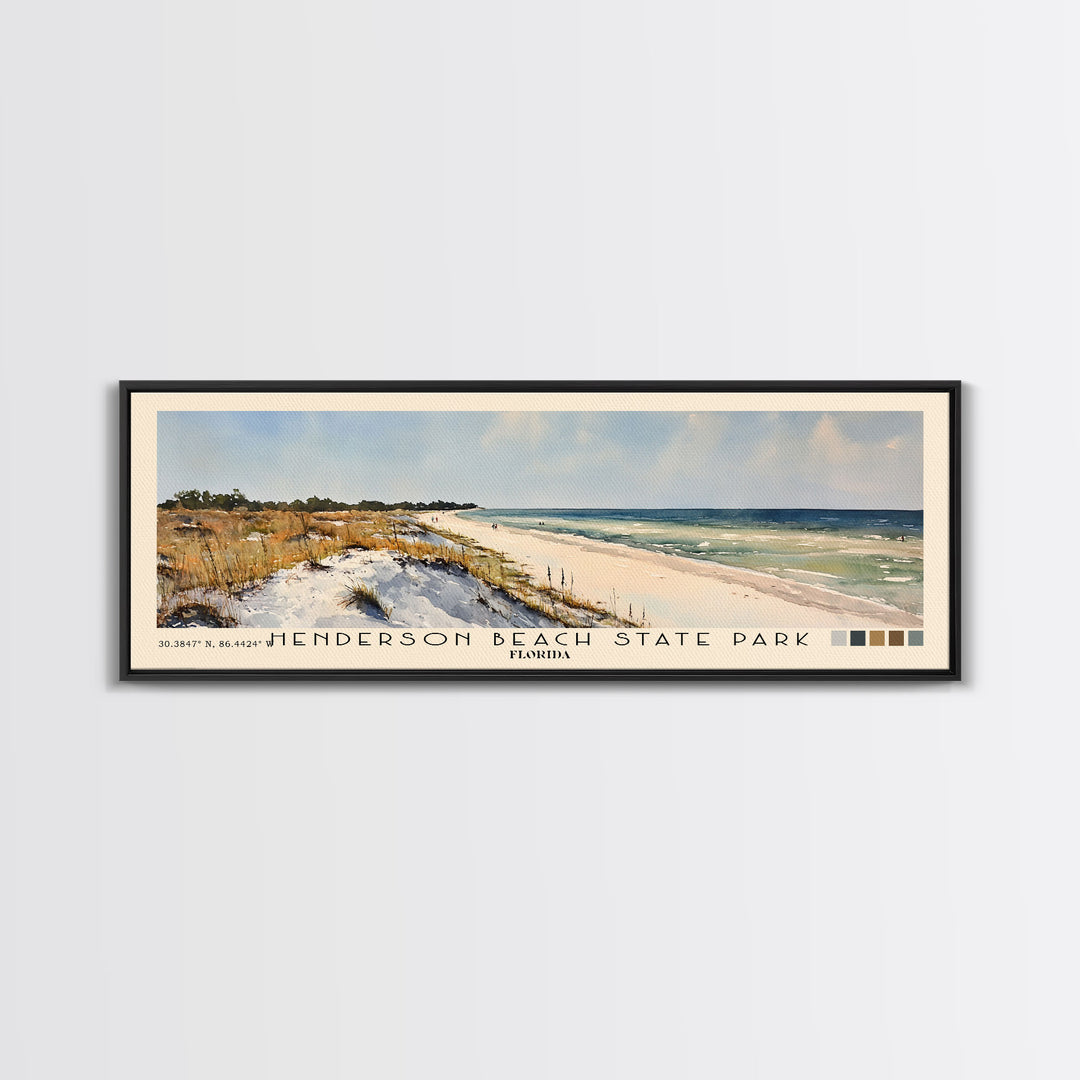Henderson Beach State Park, Florida Watercolor Print, Vacation Gift, Florida Wall Art, Beach Painting, Beach Decor, Beach Or Lakehouse Art