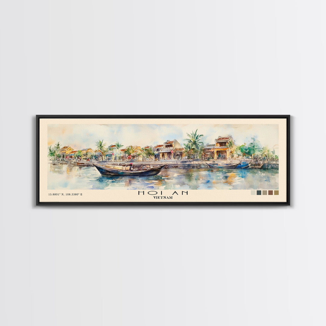 Hoi An, Vietnam Watercolor Print, Vacation Gift, Vietnam Wall Art, Vacation Wall Art, Vacatation Memories, Beach Decor, Beach Or Lakehouse Art