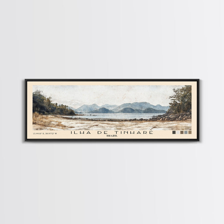 Ilha de Tinharé, Brazil Watercolor Print, Vacation Gift, Brazil Wall Art, Vacation Wall Art, Vacatation Memories, Beach Decor, Beach Or Lakehouse Art