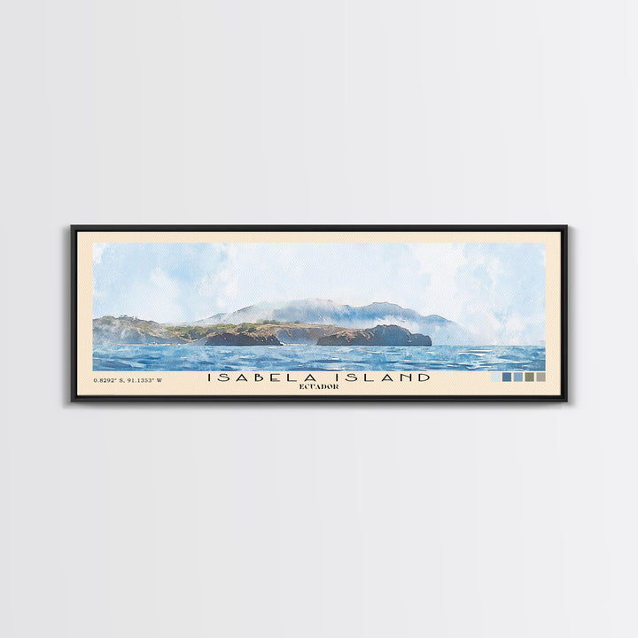 Isabela Island, Ecuador Watercolor Print, Vacation Gift, Ecuador Wall Art, Beach Painting, Beach Decor, Beach Or Lakehouse Art