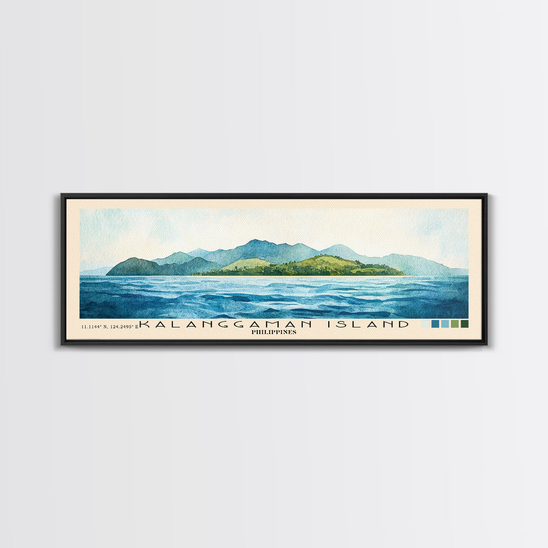 Kalanggaman Island, Philippines Watercolor Print, Vacation Gift, Philippines Wall Art, Vacation Wall Art, Vacatation Memories, Beach Decor, Beach Or Lakehouse Art