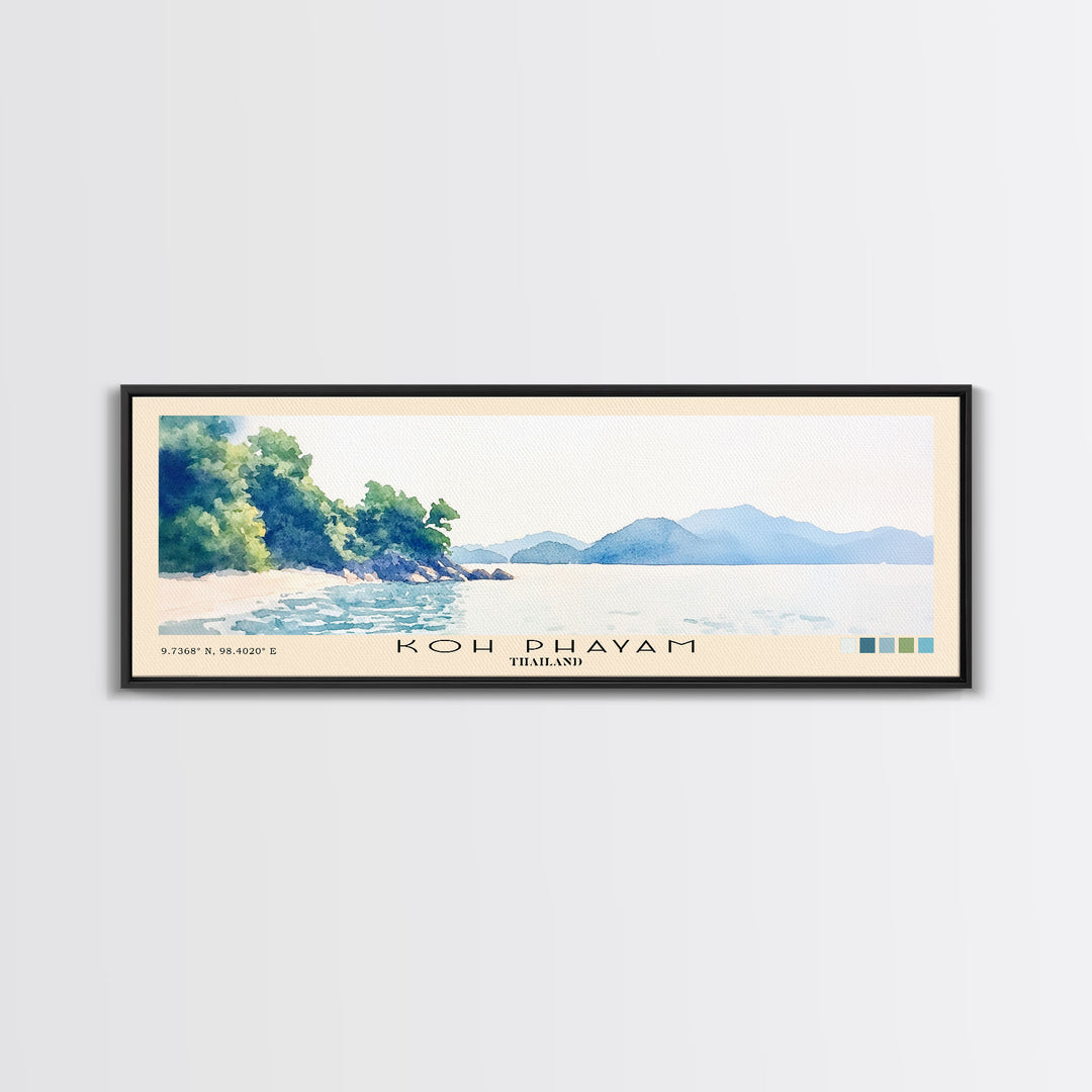 Koh Phayam, Thailand Watercolor Beach Print, Vacation Gift, Thailand Wall Art, Beach Painting, Beach Decor, Beach Painting