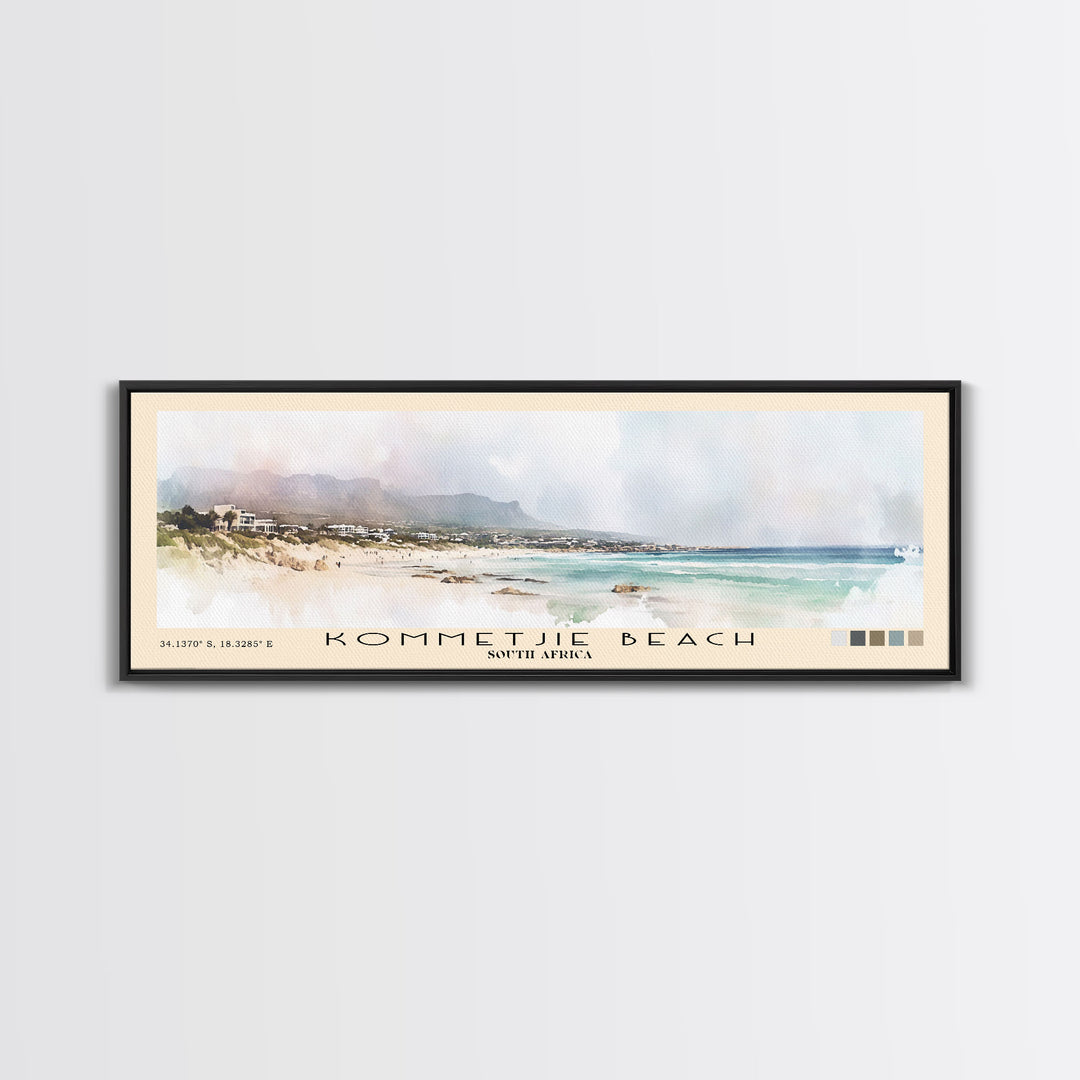 Kommetjie Beach, South Africa Watercolor Print, Vacation Gift, South Africa Wall Art, Vacation Wall Art, Vacatation Memories, Beach Decor, Beach Or Lakehouse Art