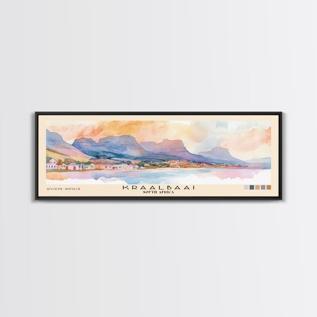 Kraalbaai, South Africa Watercolor Print, Vacation Gift, South Africa Wall Art, Vacation Wall Art, Vacatation Memories, Beach Decor, Beach Or Lakehouse Art