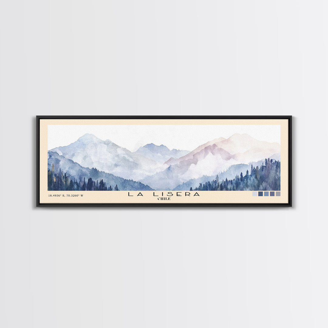 La Lisera, Chile Watercolor Print, Vacation Gift, Chile Wall Art, Beach Painting, Beach Decor, Beach Or Lakehouse Art