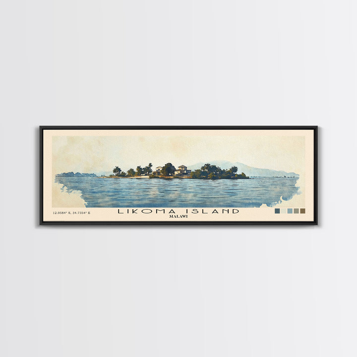 Likoma Island, Malawi Watercolor Print, Vacation Gift, Malawi Wall Art, Vacation Wall Art, Vacatation Memories, Beach Decor, Beach Or Lakehouse Art