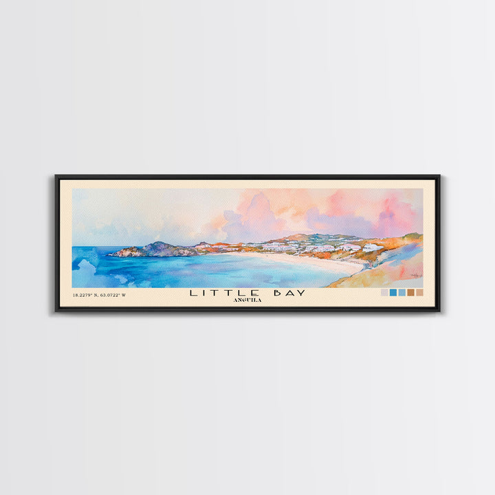 Little Bay, Anguila Watercolor Print, Vacation Gift, Anguila Wall Art, Vacation Wall Art, Vacatation Memories, Beach Decor, Beach Or Lakehouse Art