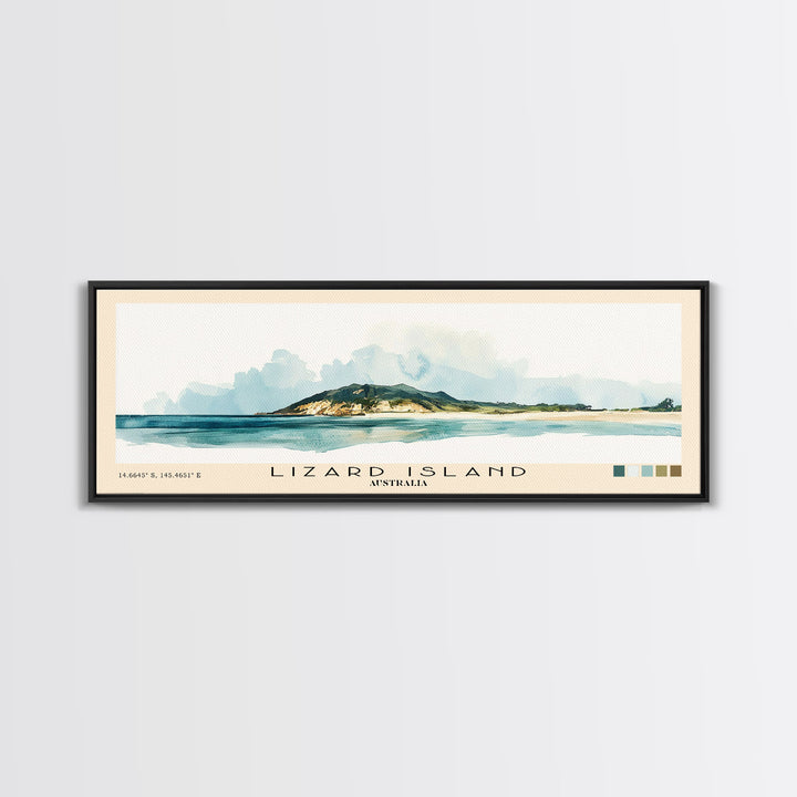 Lizard Island, Australia Watercolor Beach Print, Vacation Gift, Australia Wall Art, Beach Painting, Beach Decor, Beach Painting