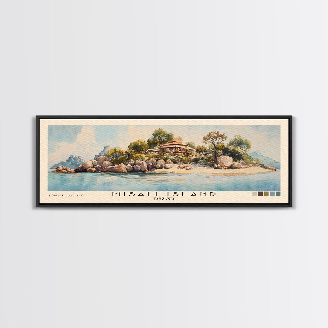 Misali Island, Tanzania Watercolor Print, Vacation Gift, Tanzania Wall Art, Vacation Wall Art, Vacatation Memories, Beach Decor, Beach Or Lakehouse Art