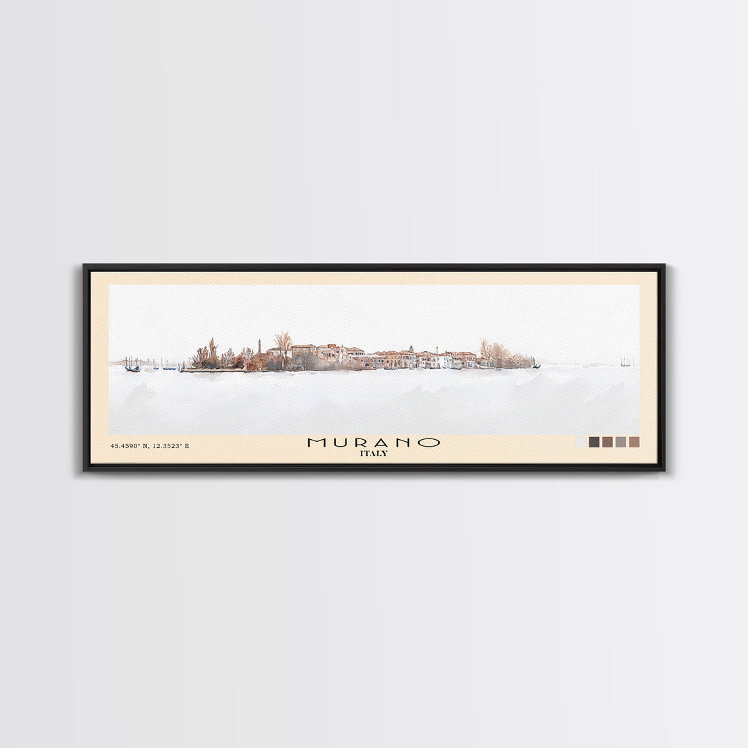 Murano, Italy Watercolor Print, Vacation Gift, Italy Wall Art, Vacation Wall Art, Vacatation Memories, Beach Decor, Beach Or Lakehouse Art