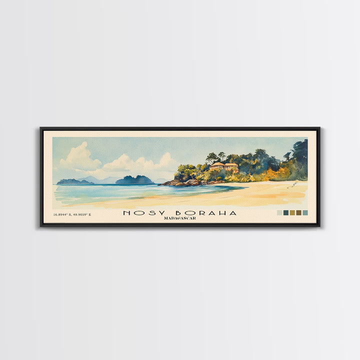 Nosy Boraha, Madagascar Watercolor Print, Vacation Gift, Madagascar Wall Art, Vacation Wall Art, Vacatation Memories, Beach Decor, Beach Or Lakehouse Art