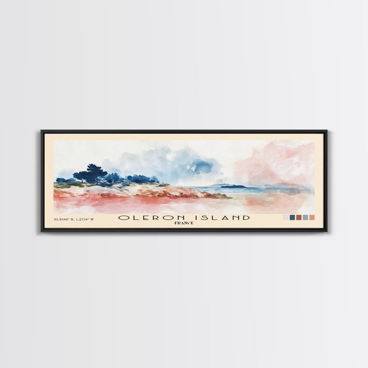 Oleron Island, France Watercolor Print, Vacation Gift, France Wall Art, Vacation Wall Art, Vacatation Memories, Beach Decor, Beach Or Lakehouse Art