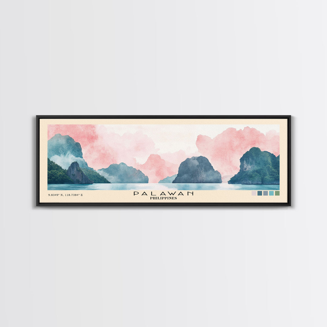 Palawan, Philippines Watercolor Print, Vacation Gift, Philippines Wall Art, Vacation Wall Art, Vacatation Memories, Beach Decor, Beach Or Lakehouse Art