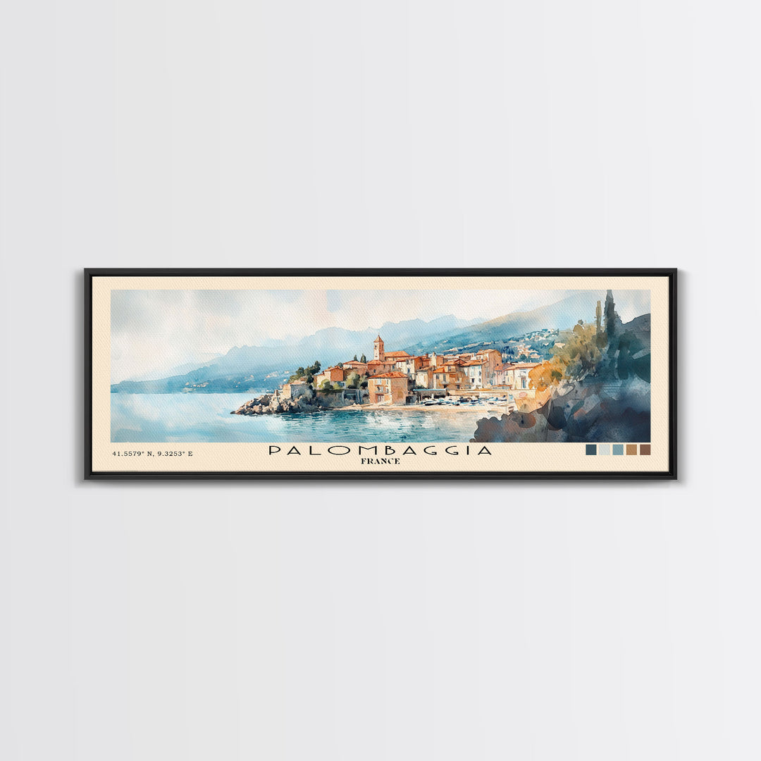 Palombaggia, France Watercolor Print, Vacation Gift, France Wall Art, Beach Painting, Beach Decor, Beach Or Lakehouse Art