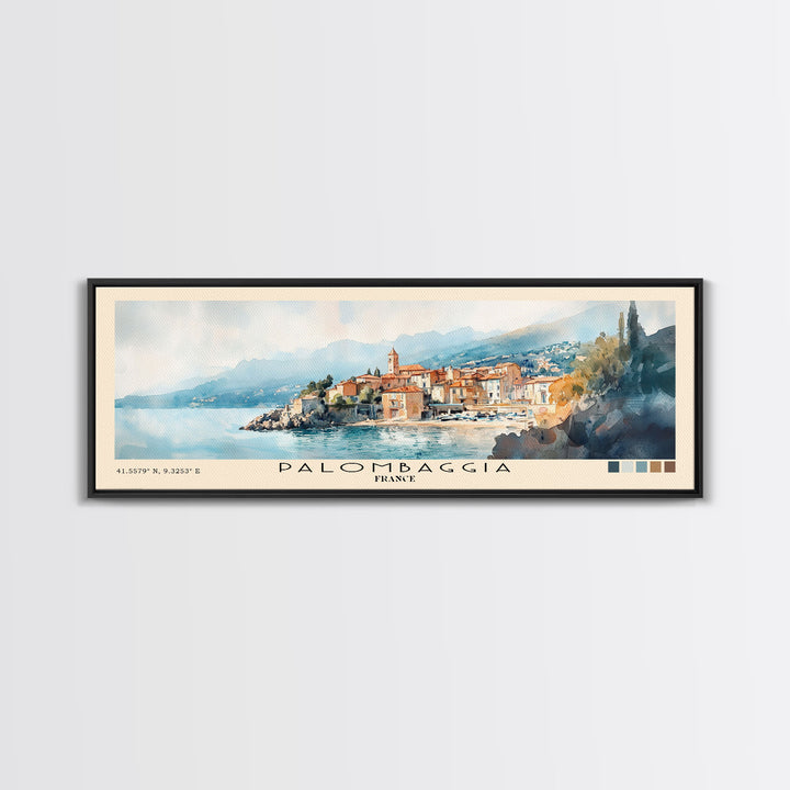 Palombaggia, France Watercolor Print, Vacation Gift, France Wall Art, Beach Painting, Beach Decor, Beach Or Lakehouse Art