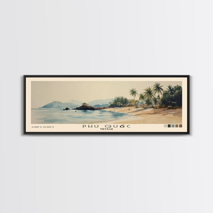 Phú Quốc, Vietnam Watercolor Print, Vacation Gift, Vietnam Wall Art, Vacation Wall Art, Vacatation Memories, Beach Decor, Beach Or Lakehouse Art