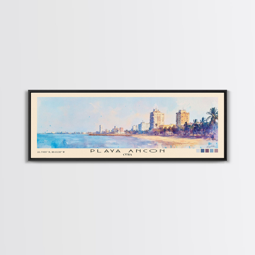 Playa Ancon, Cuba Watercolor Print, Vacation Gift, Cuba Wall Art, Beach Painting, Beach Decor, Beach Or Lakehouse Art