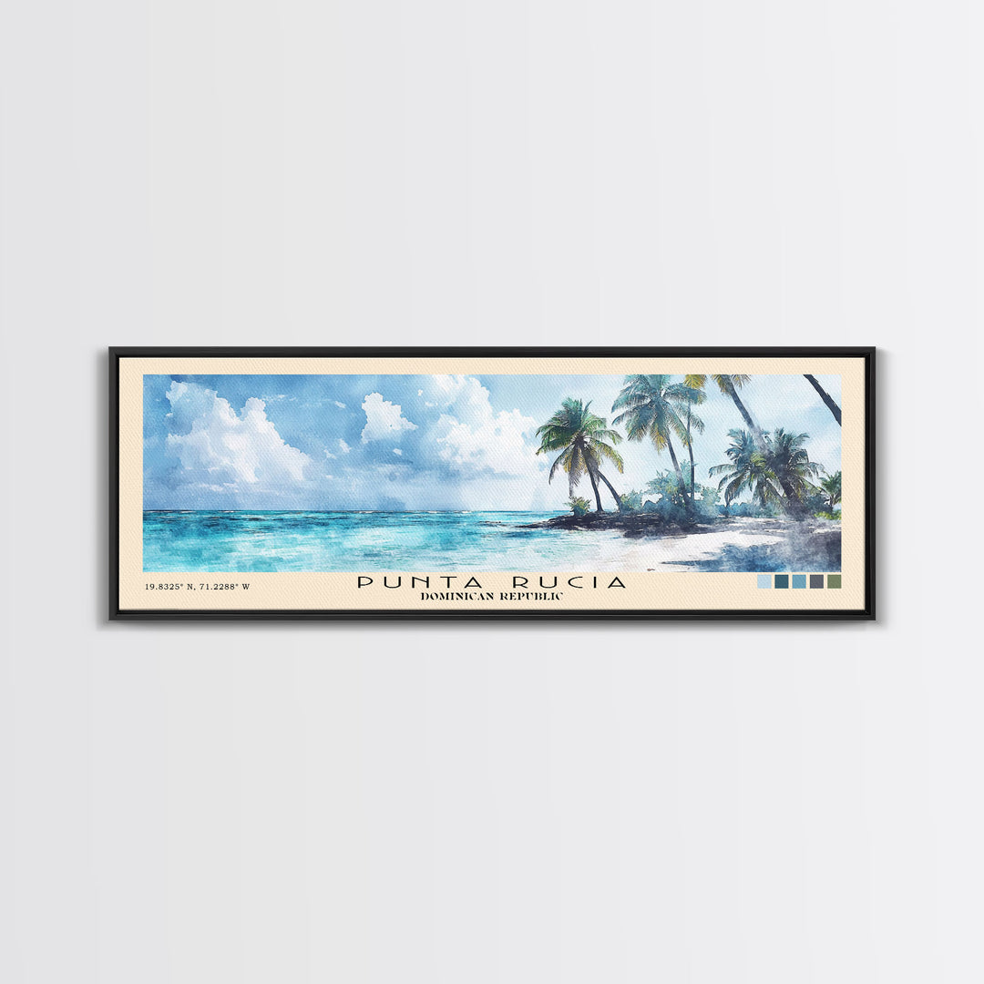 Punta Rucia, Dominican Republic Watercolor Print, Vacation Gift, Dominican Republic Wall Art, Beach Painting, Beach Decor, Beach Or Lakehouse Art