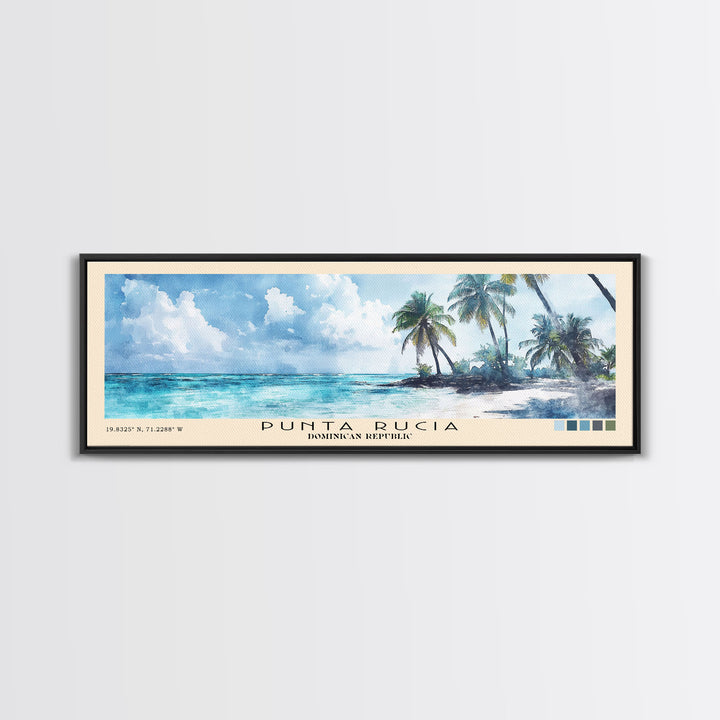 Punta Rucia, Dominican Republic Watercolor Print, Vacation Gift, Dominican Republic Wall Art, Beach Painting, Beach Decor, Beach Or Lakehouse Art