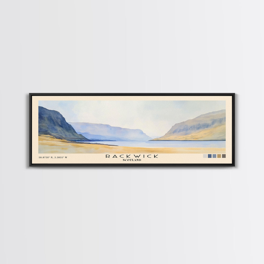 Rackwick, Scotland Watercolor Print, Vacation Gift, Scotland Wall Art, Vacation Wall Art, Vacatation Memories, Beach Decor, Beach Or Lakehouse Art
