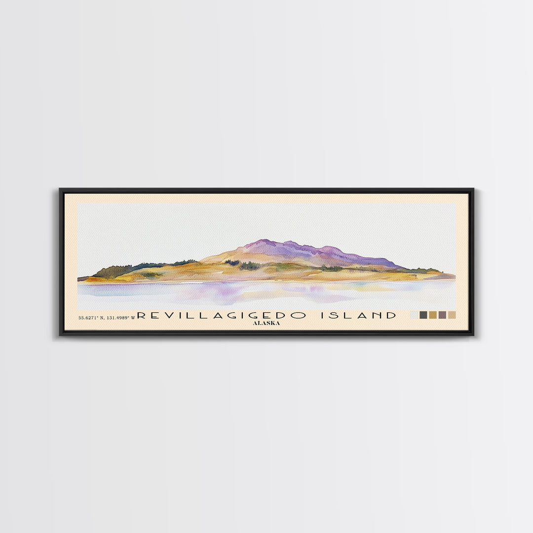 Revillagigedo Island, Alaska Watercolor Print, Vacation Gift, Alaska Wall Art, Vacation Wall Art, Vacatation Memories, Beach Decor, Beach Or Lakehouse Art