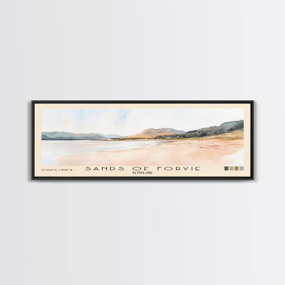 Sands of Forvie, Scotland Watercolor Print, Vacation Gift, Scotland Wall Art, Beach Painting, Beach Decor, Beach Or Lakehouse Art