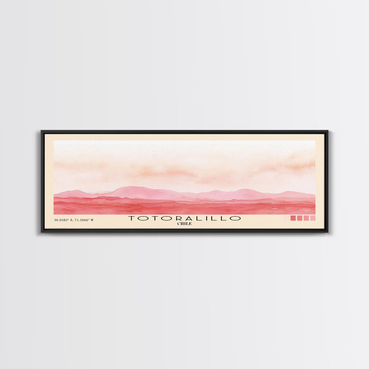 Totoralillo, Chile Watercolor Beach Print, Vacation Gift, Chile Wall Art, Beach Painting, Beach Decor, Beach Painting