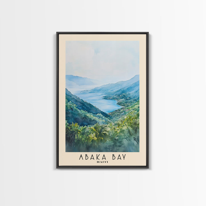 Abaka Bay, Haiti Watercolor Print, Vacation Gift, Haiti Wall Art, Beach Painting, Beach Decor, Beach Or Lakehouse Art
