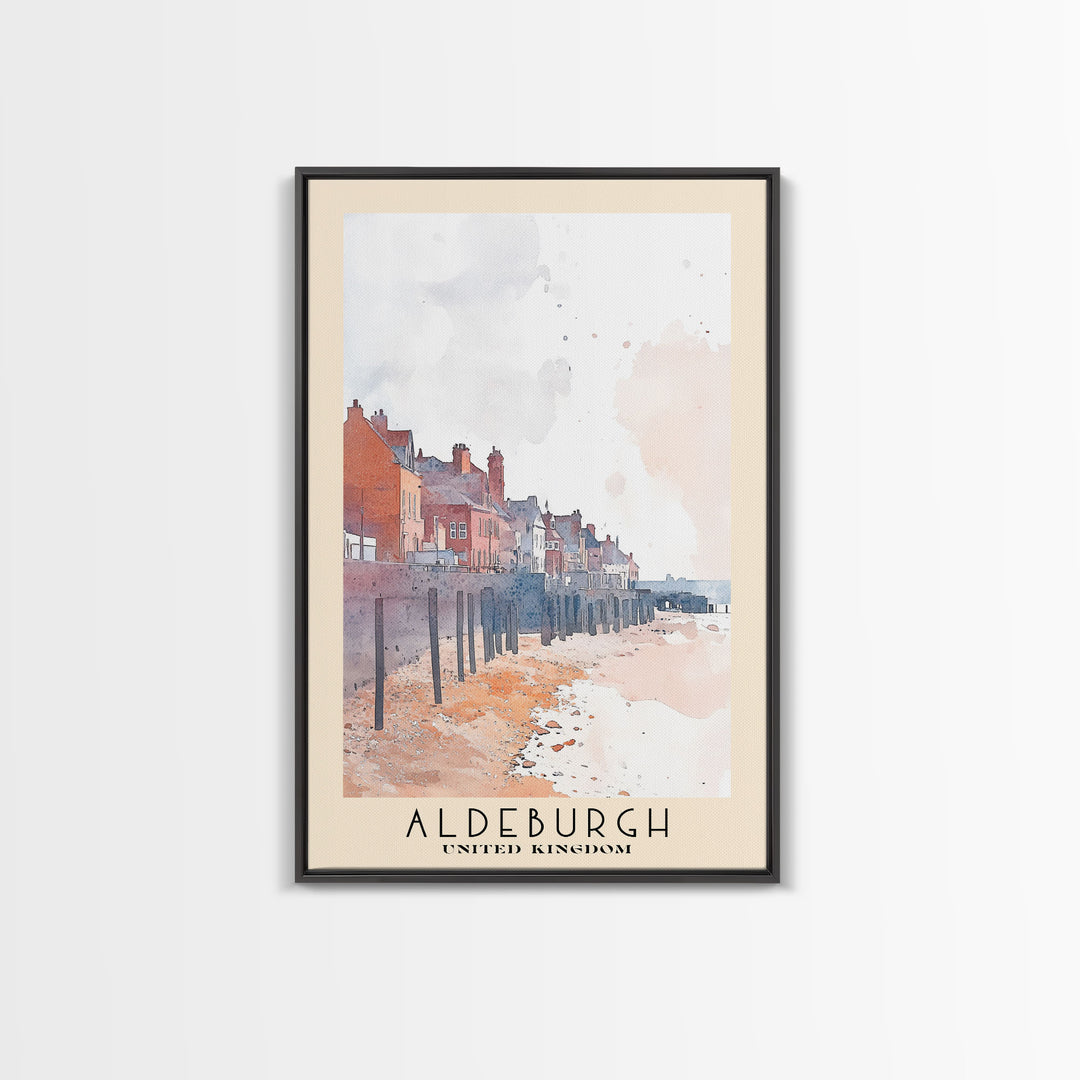 Aldeburgh, United Kingdom Watercolor Print, Vacation Gift, United Kingdom Wall Art, Vacation Wall Art, Vacatation Memories, Beach Decor, Beach Or Lakehouse Art