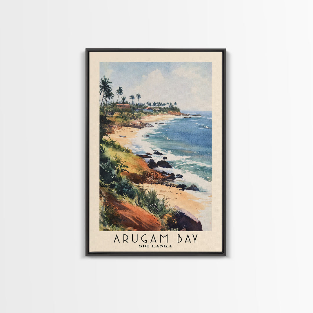Arugam Bay, Sri Lanka Watercolor Print, Vacation Gift, Sri Lanka Wall Art, Vacation Wall Art, Vacatation Memories, Beach Decor, Beach Or Lakehouse Art
