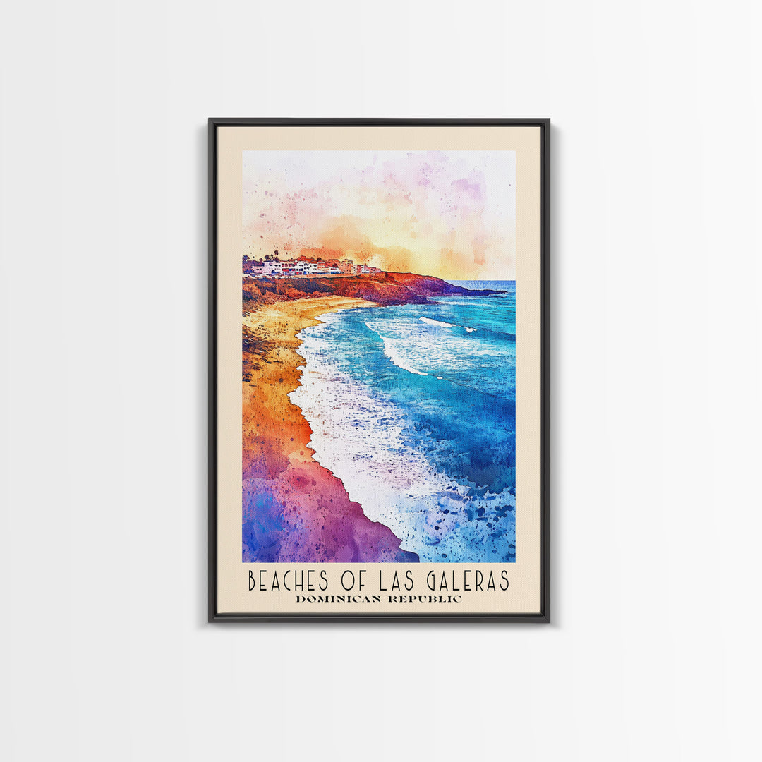 Beaches of Las Galeras, Dominican Republic Watercolor Print, Vacation Gift, Dominican Republic Wall Art, Beach Painting, Beach Decor, Beach Or Lakehouse Art