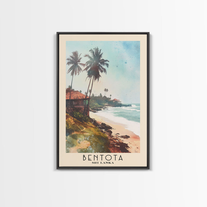 Bentota, Sri Lanka Watercolor Print, Vacation Gift, Sri Lanka Wall Art, Beach Painting, Beach Decor, Beach Or Lakehouse Art