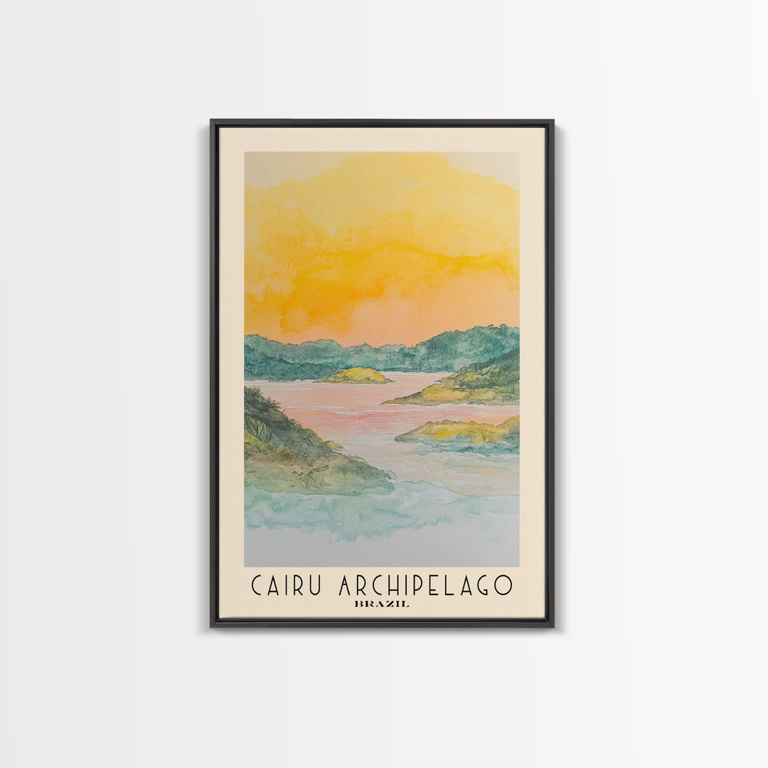 Cairu Archipelago, Brazil Watercolor Print, Vacation Gift, Brazil Wall Art, Vacation Wall Art, Vacatation Memories, Beach Decor, Beach Or Lakehouse Art