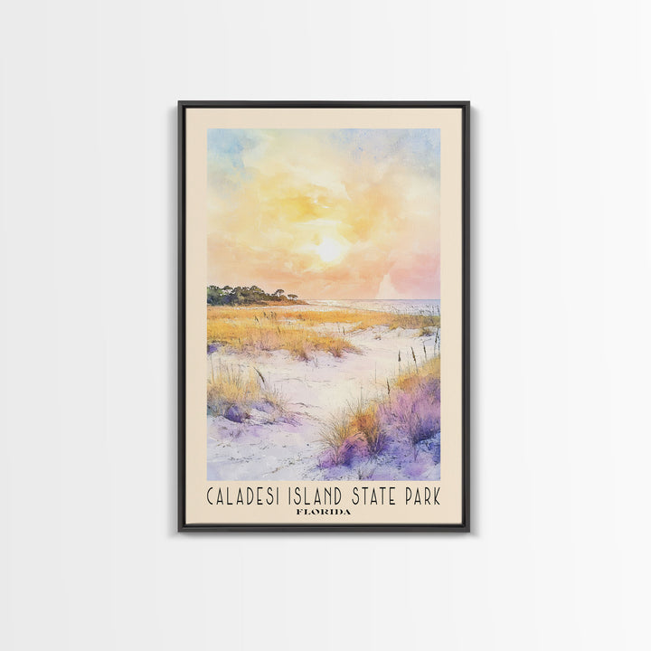 Caladesi Island State Park, Florida Watercolor Beach Print, Vacation Gift, Florida Wall Art, Beach Painting, Beach Decor, Beach Painting