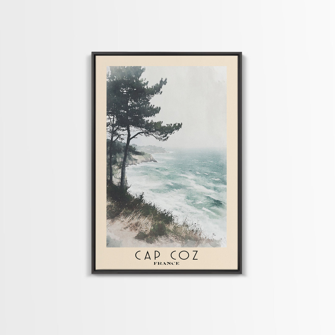 Cap Coz, France Watercolor Print, Vacation Gift, France Wall Art, Vacation Wall Art, Vacatation Memories, Beach Decor, Beach Or Lakehouse Art