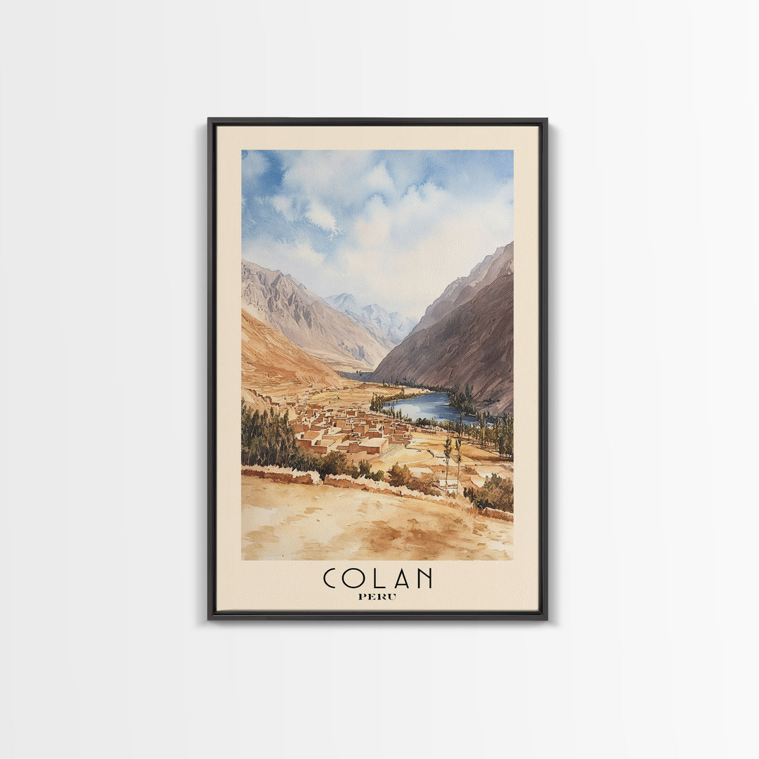 Colan, Peru Watercolor Print, Vacation Gift, Peru Wall Art, Beach Painting, Beach Decor, Beach Or Lakehouse Art