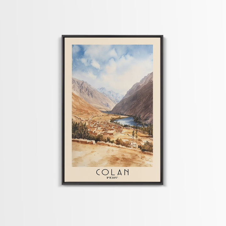 Colan, Peru Watercolor Print, Vacation Gift, Peru Wall Art, Beach Painting, Beach Decor, Beach Or Lakehouse Art