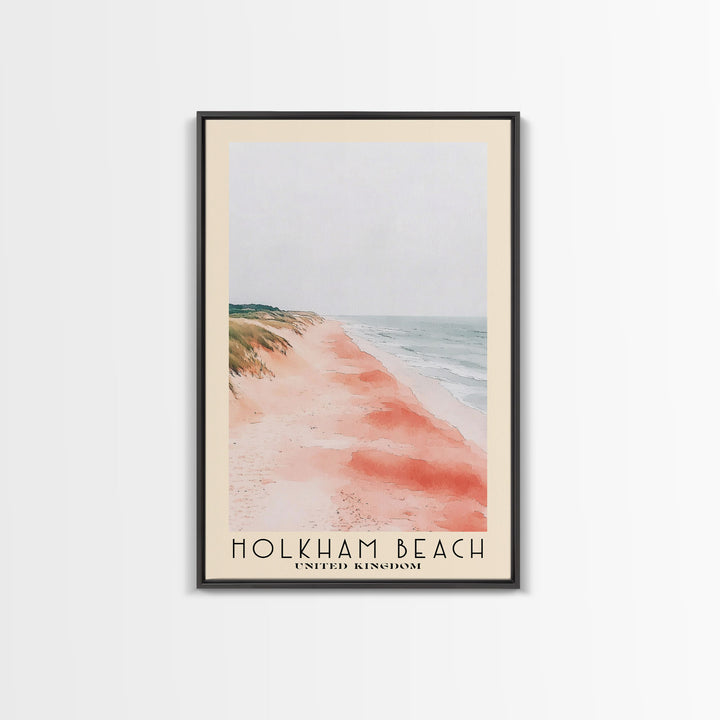 Holkham Beach, United Kingdom Watercolor Beach Print, Vacation Gift, United Kingdom Wall Art, Beach Painting, Beach Decor, Beach Painting
