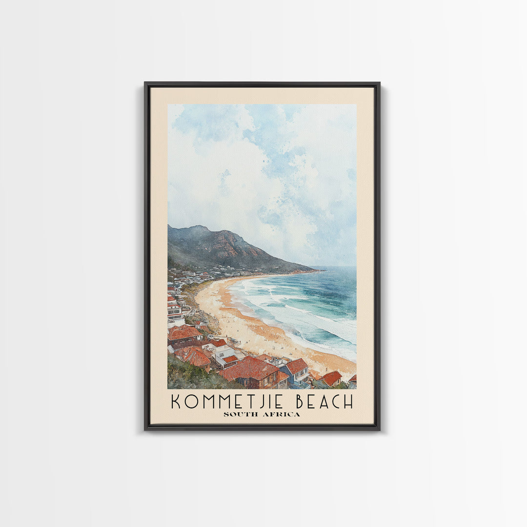 Kommetjie Beach, South Africa Watercolor Print, Vacation Gift, South Africa Wall Art, Vacation Wall Art, Vacatation Memories, Beach Decor, Beach Or Lakehouse Art