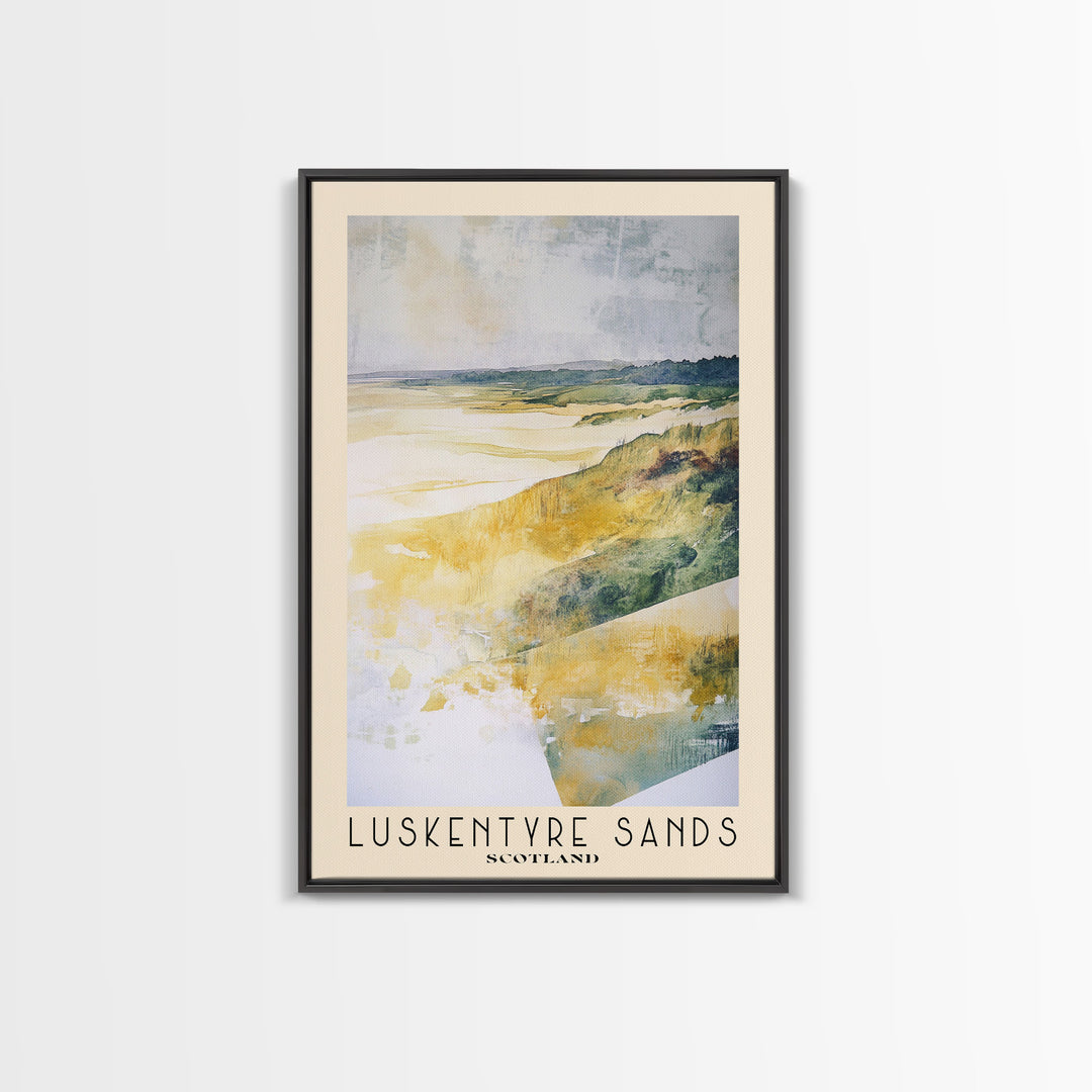 Luskentyre Sands, Scotland Watercolor Print, Vacation Gift, Scotland Wall Art, Vacation Wall Art, Vacatation Memories, Beach Decor, Beach Or Lakehouse Art