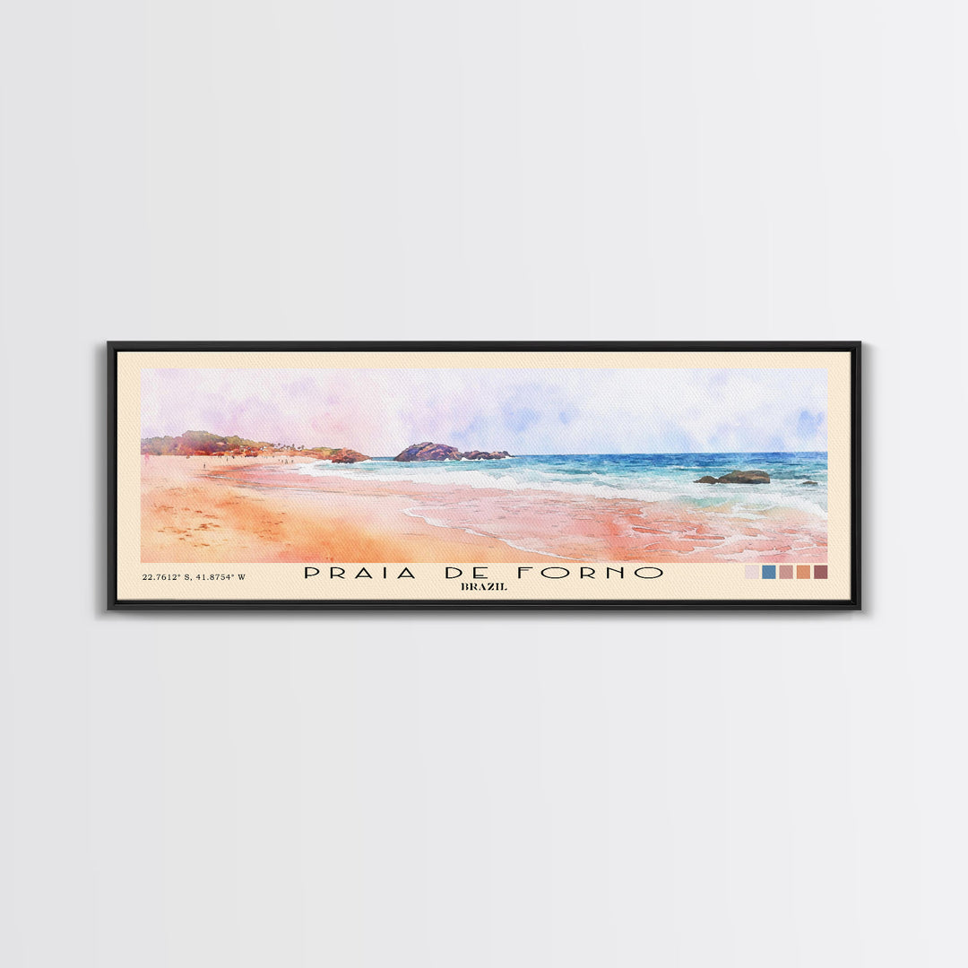 Praia de Forno, Brazil Watercolor Print, Vacation Gift, Brazil Wall Art, Vacation Wall Art, Vacatation Memories, Beach Decor, Beach Or Lakehouse Art