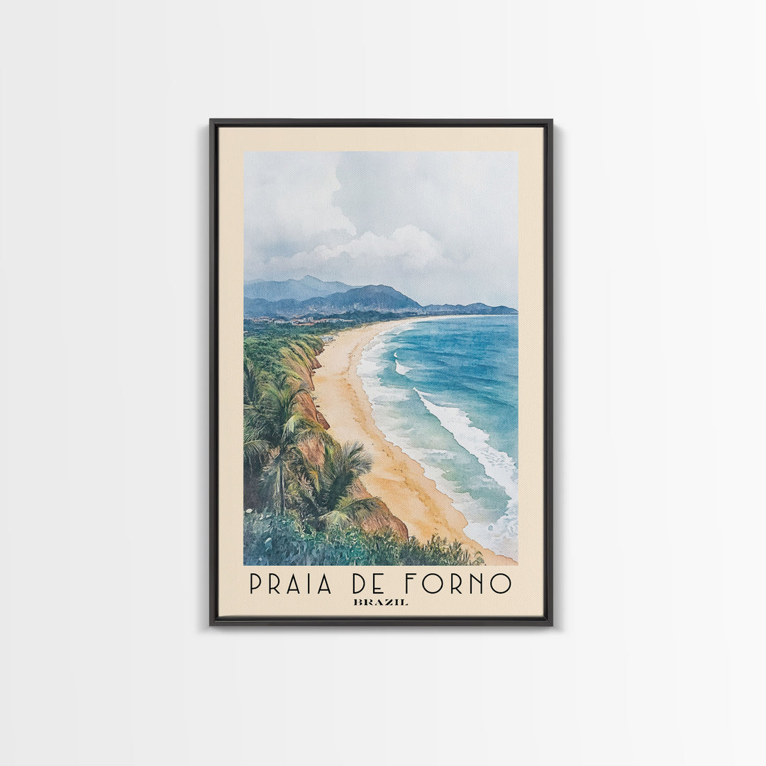 Praia de Forno, Brazil Watercolor Print, Vacation Gift, Brazil Wall Art, Vacation Wall Art, Vacatation Memories, Beach Decor, Beach Or Lakehouse Art