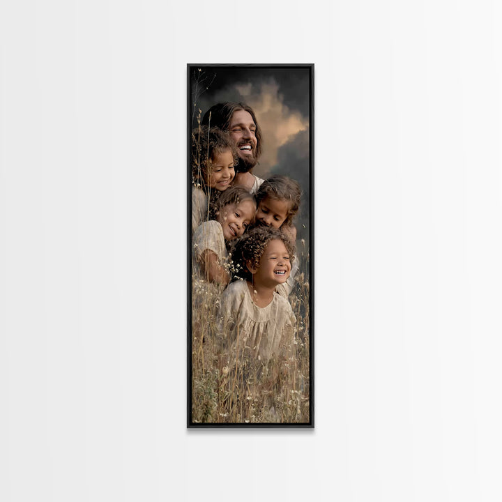 Circle Of Hope | Framed Canvas Print | Narrow Art | Christian Wall Art | Christian Art Canvas | Jesus Painting