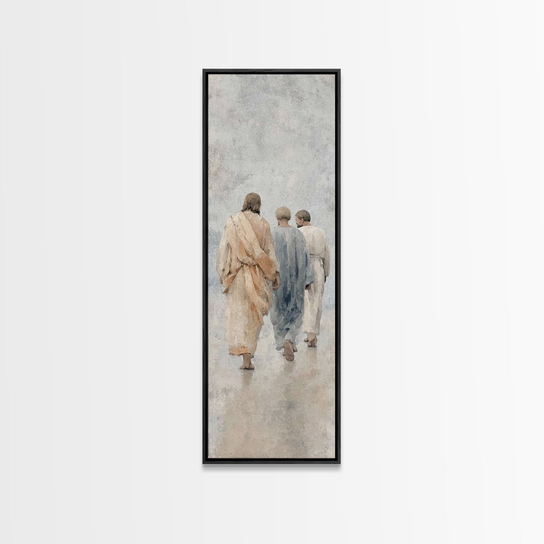 Path Of Grace – Framed Canvas Print – Christian Wall Art – Christian Art Canvas – Jesus Painting – Tall Narrow Wall Art – Christian Art