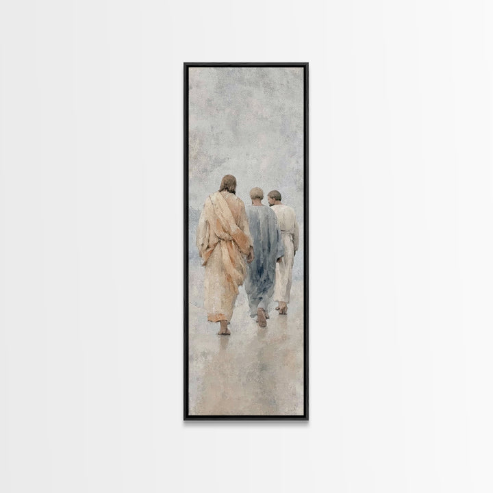 Path Of Grace – Framed Canvas Print – Christian Wall Art – Christian Art Canvas – Jesus Painting – Tall Narrow Wall Art – Christian Art