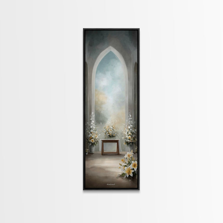 Altar of Grace - Framed Canvas Print - Narrow Art - Christian Art - Christian Wall Art - Christian Art Canvas - Christian Decoration