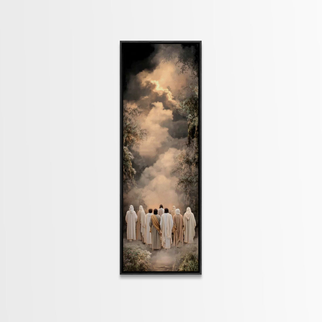 Path Of Disciples – Framed Canvas Print – Narrow Art – Christian Art Work – Christian Wall Art – Christian Gift Ideas – Christian Paintings